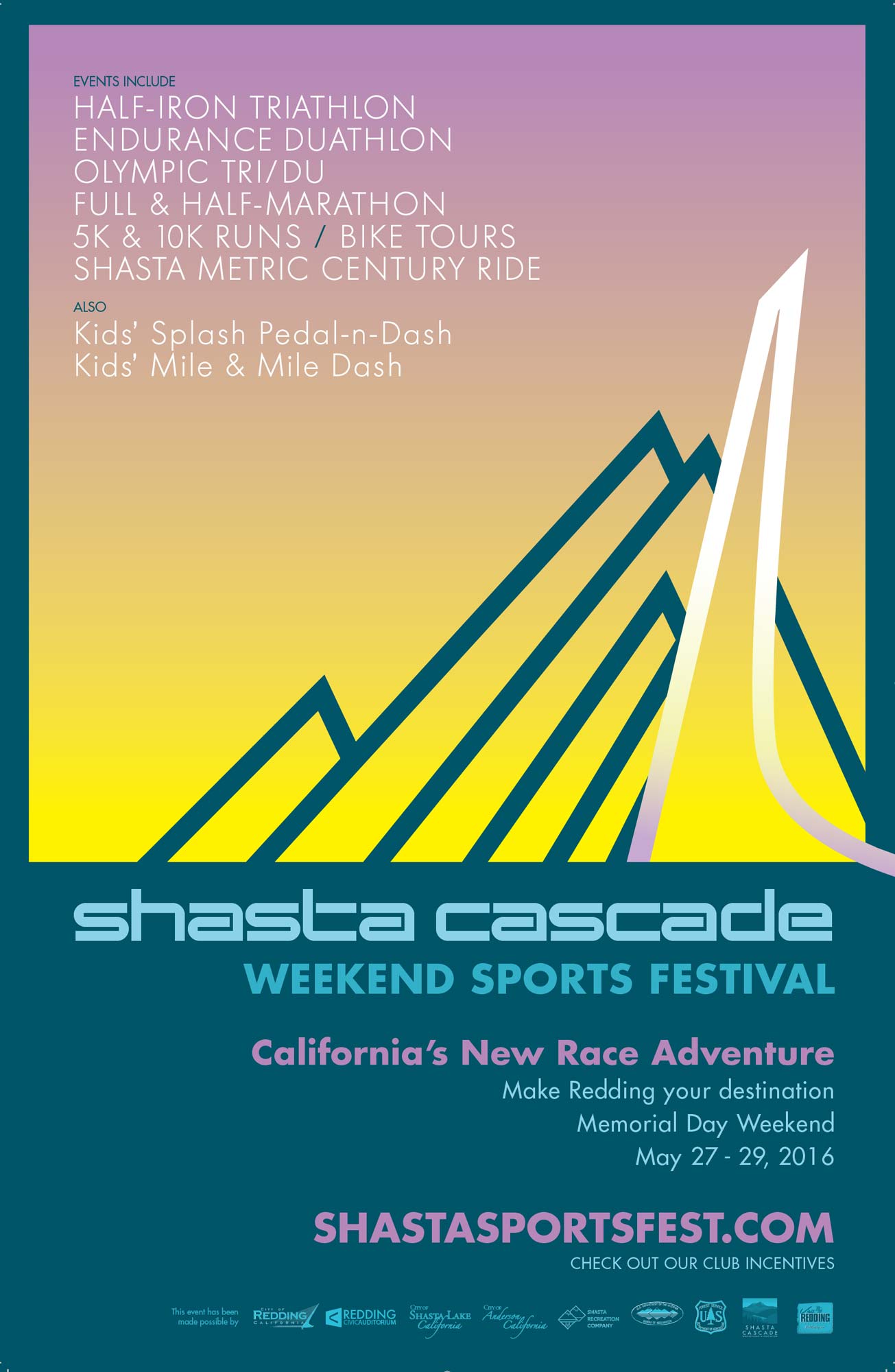 Our work: Shasta Cascade Sports Event Poster