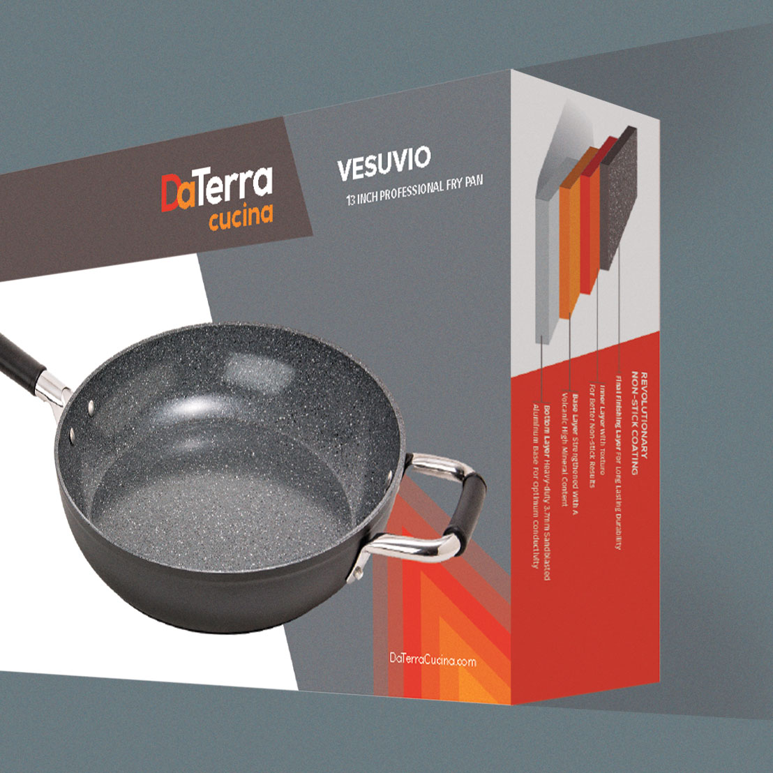 Vesuvio Ceramic Non-Stick 13 inch Frying Pan Unboxing 