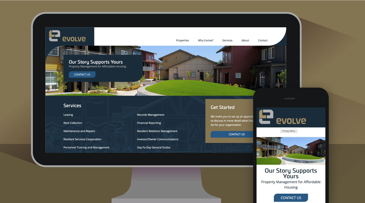 Evolve Property Management Web Design