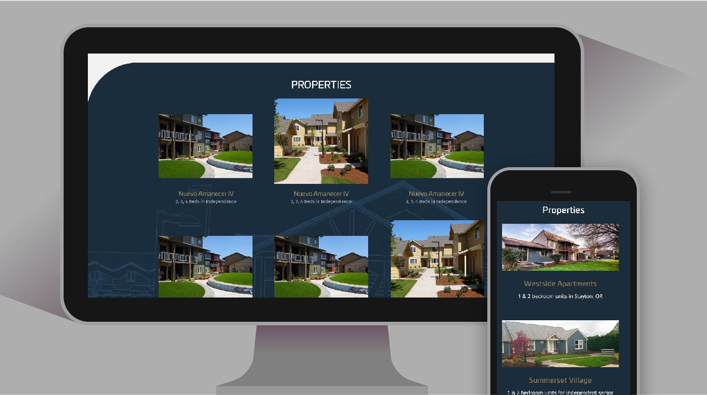 Evolve Property Management Web Design All Properties