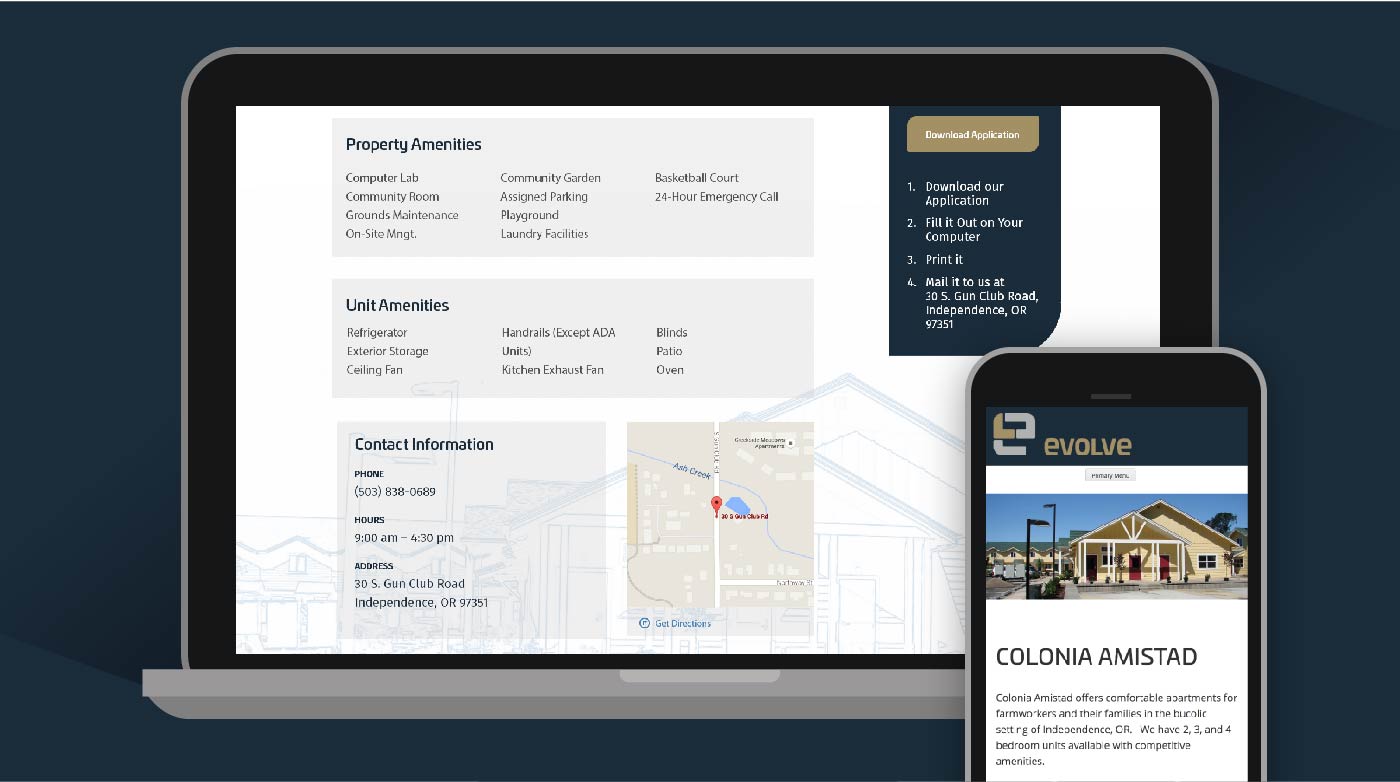 Evolve Property Management Web Design