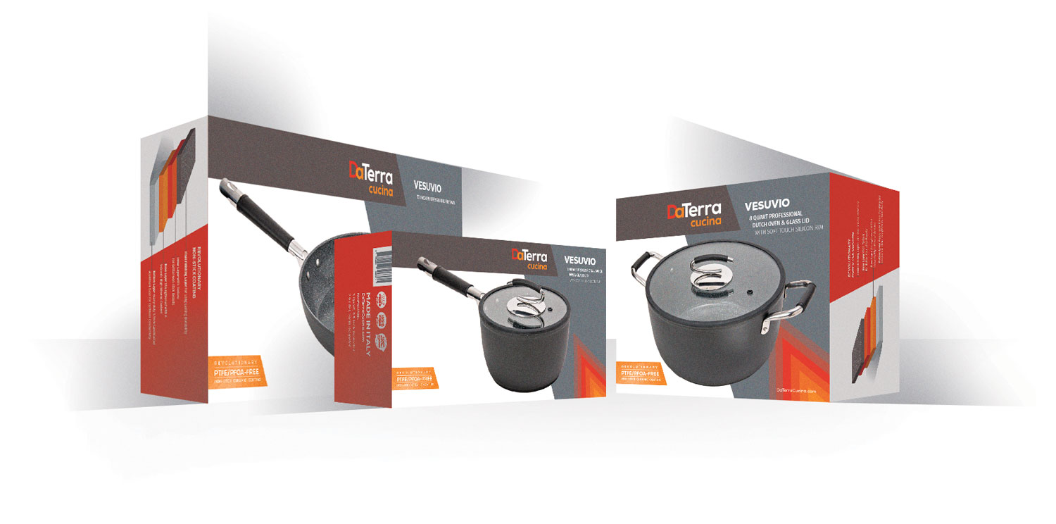 Package designs for DaTerra Cucina