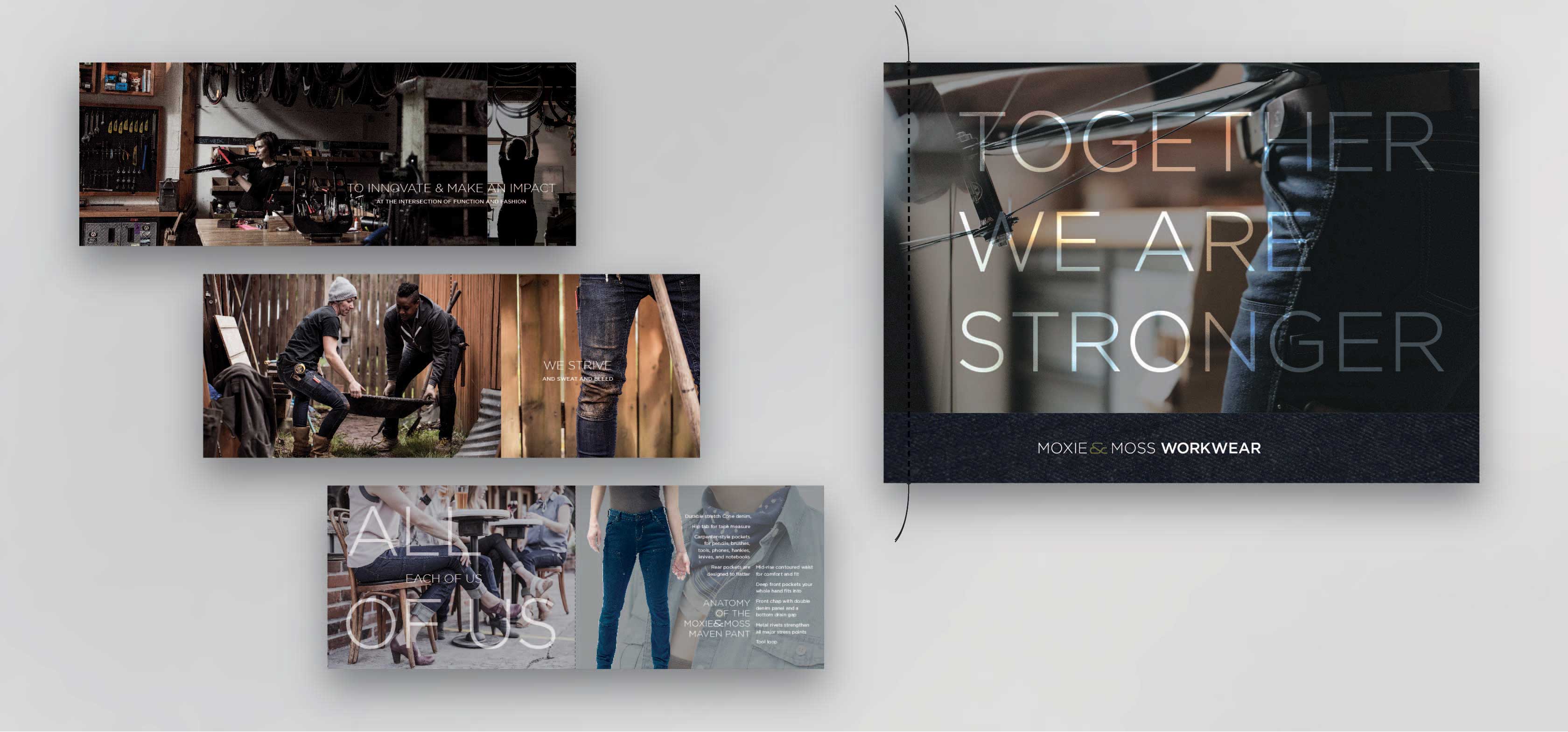 Look Book for Moxie and Moss Workwear